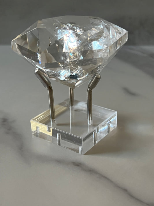 Faceted Quartz Diamond