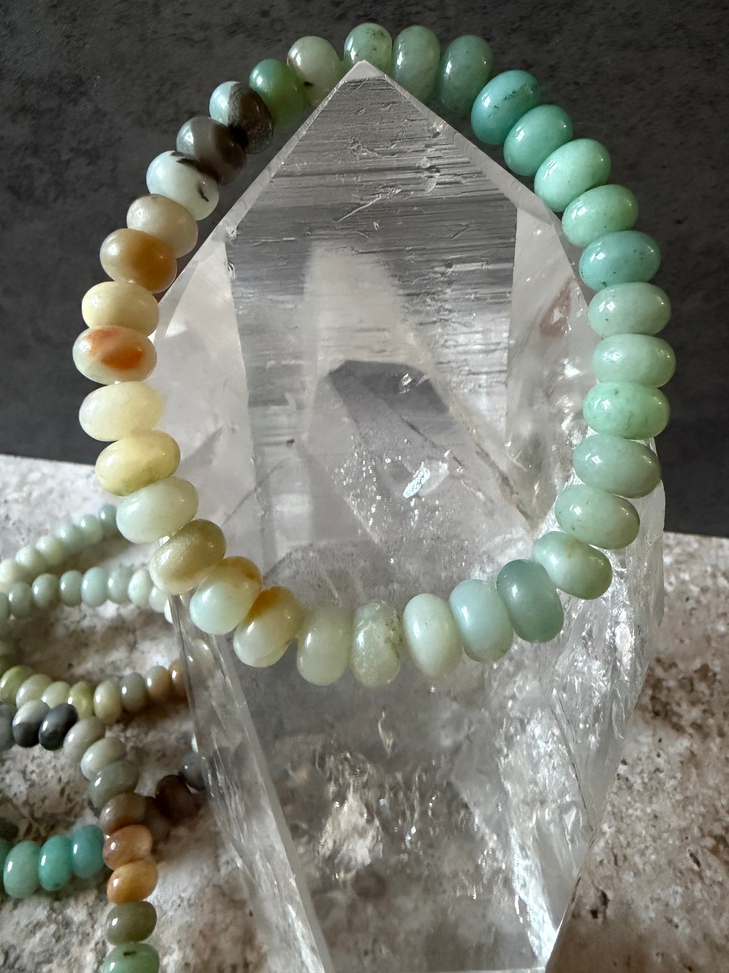 Amazonite Donuts 8mm | Cristal Oaks