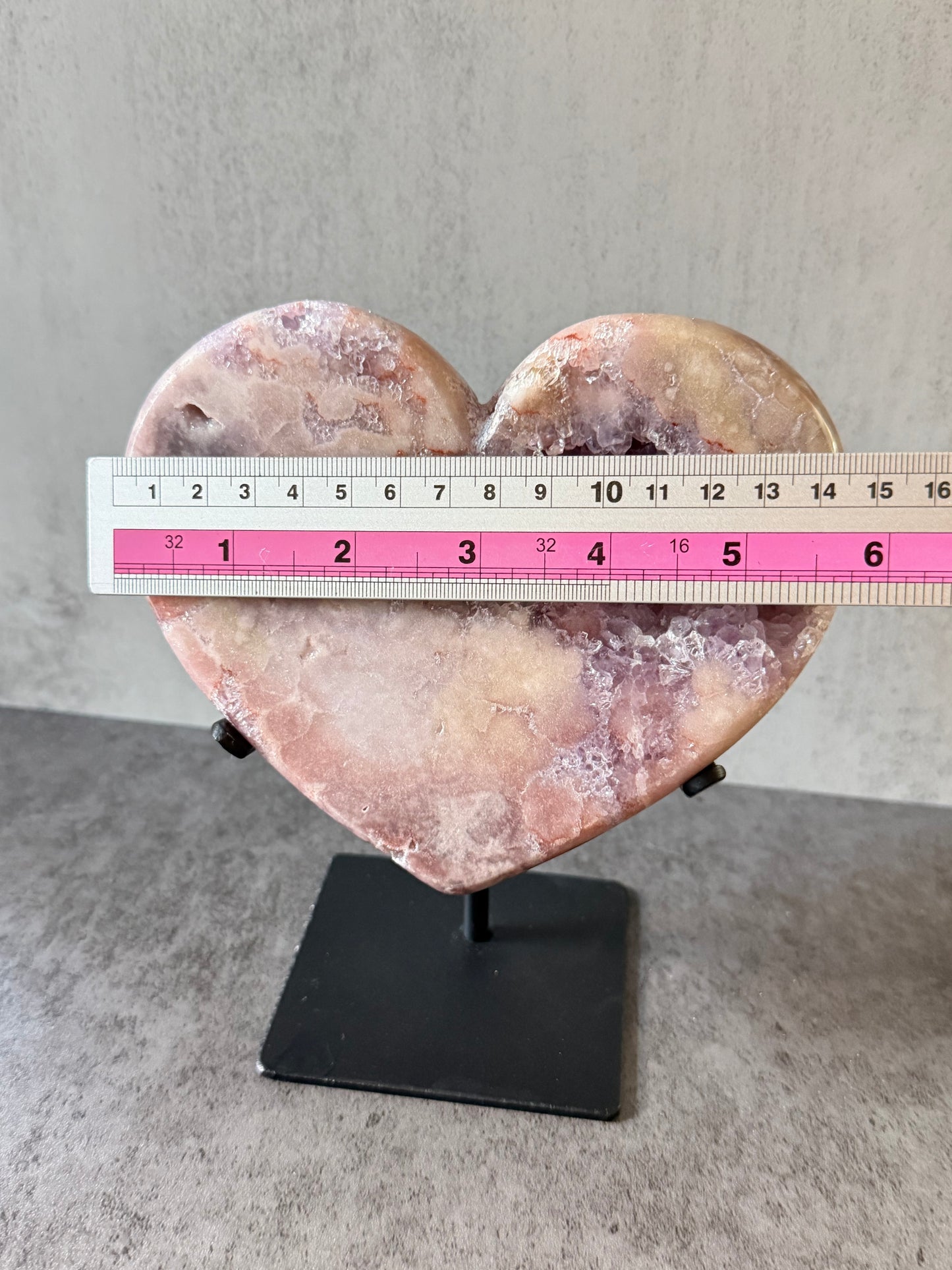 Flower Amethyst Heart