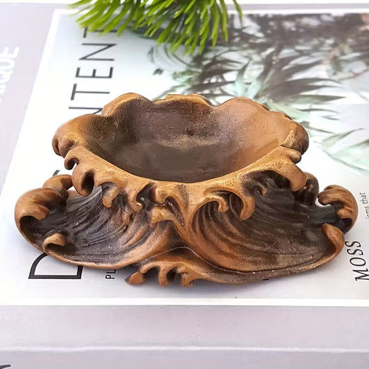 Wave Crystal Sphere Holder (Copper finish)