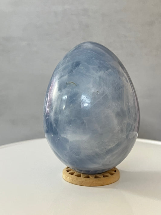 Blue Calcite Egg