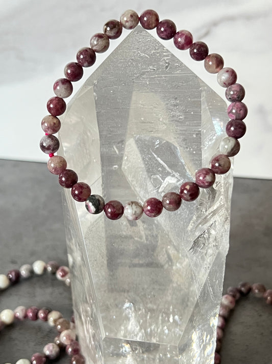 Pink Tourmaline Bracelet 6mm