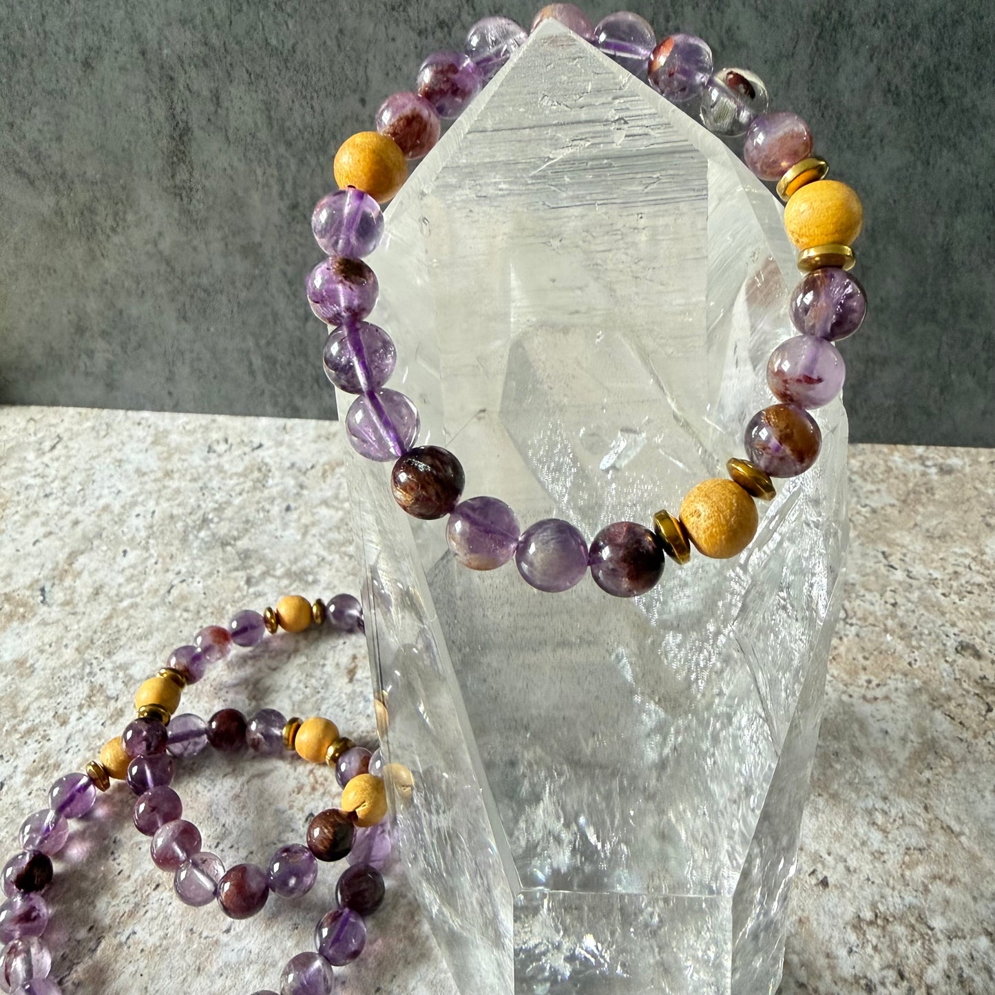 Garden Amethyst & Palo Santo 8mm | Cristal Oaks