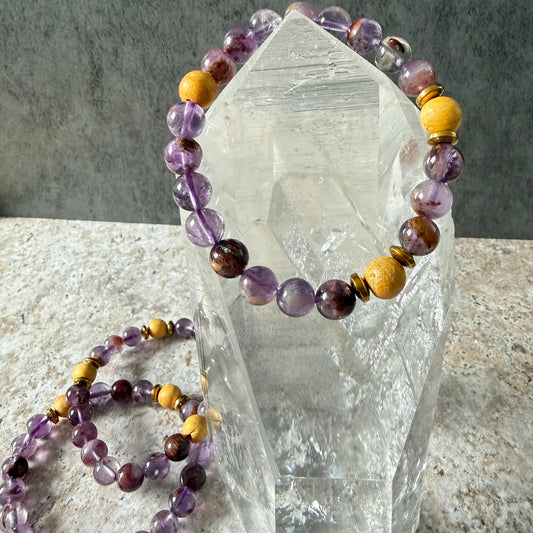 Garden Amethyst & Palo Santo 8mm | Cristal Oaks