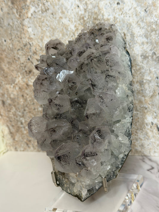 Pale Amethyst w/ Hematite