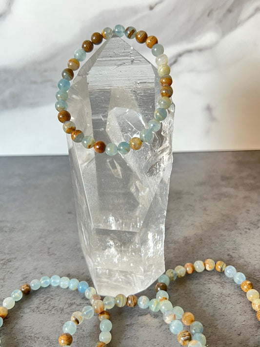 Blue Onyx Bracelet (6mm)