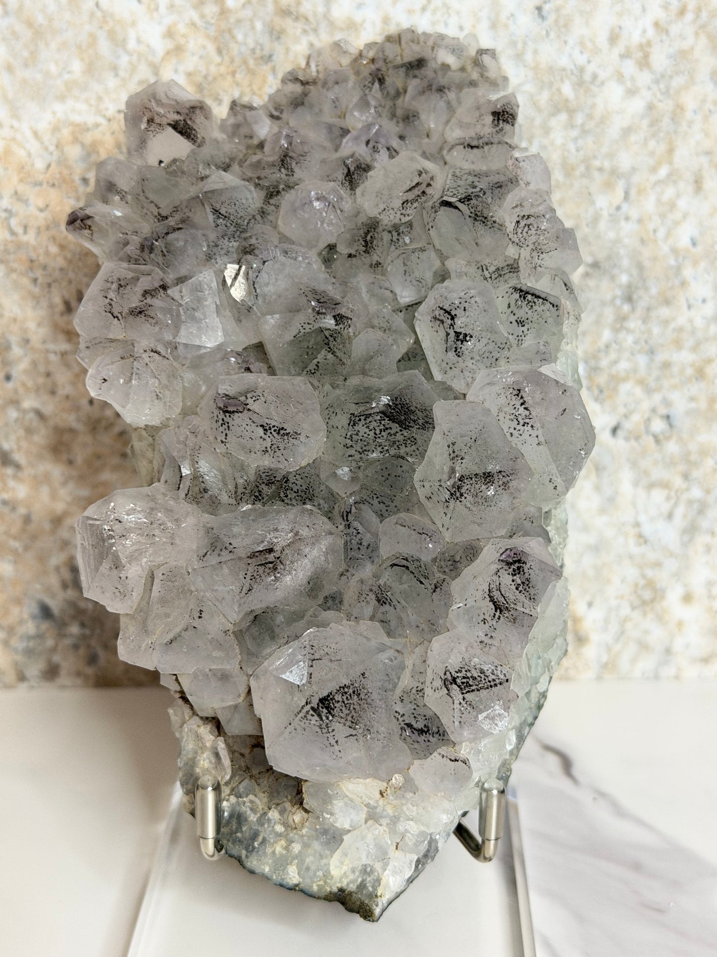 Pale Amethyst w/ Hematite