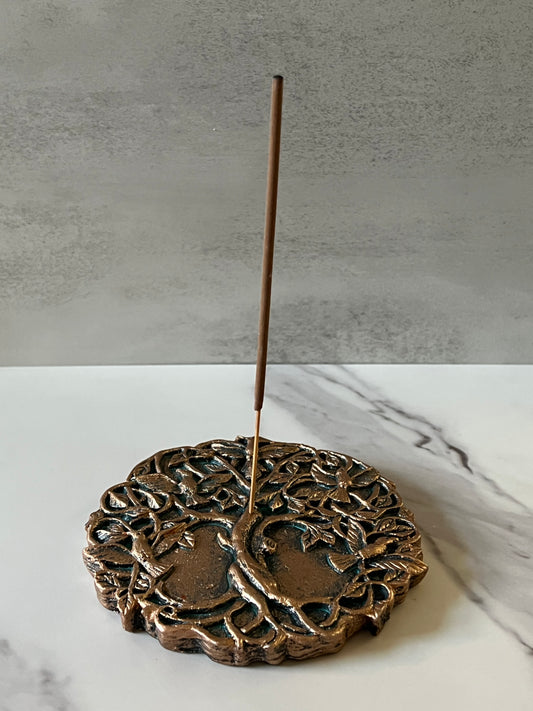 Tree of life w/ Hummingbird Incense Holder