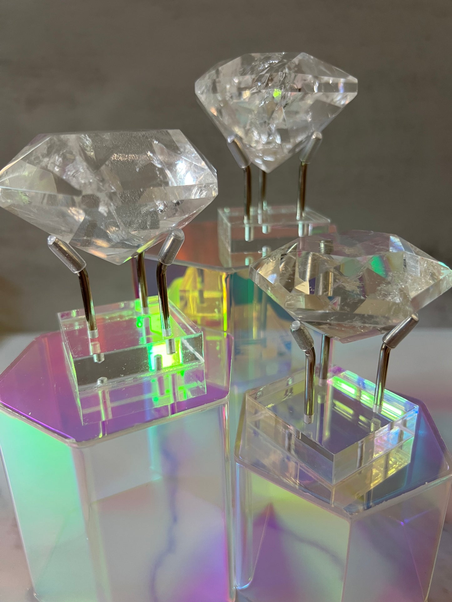 Faceted Quartz Diamond