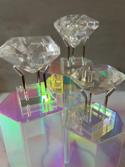 Faceted Quartz Diamond