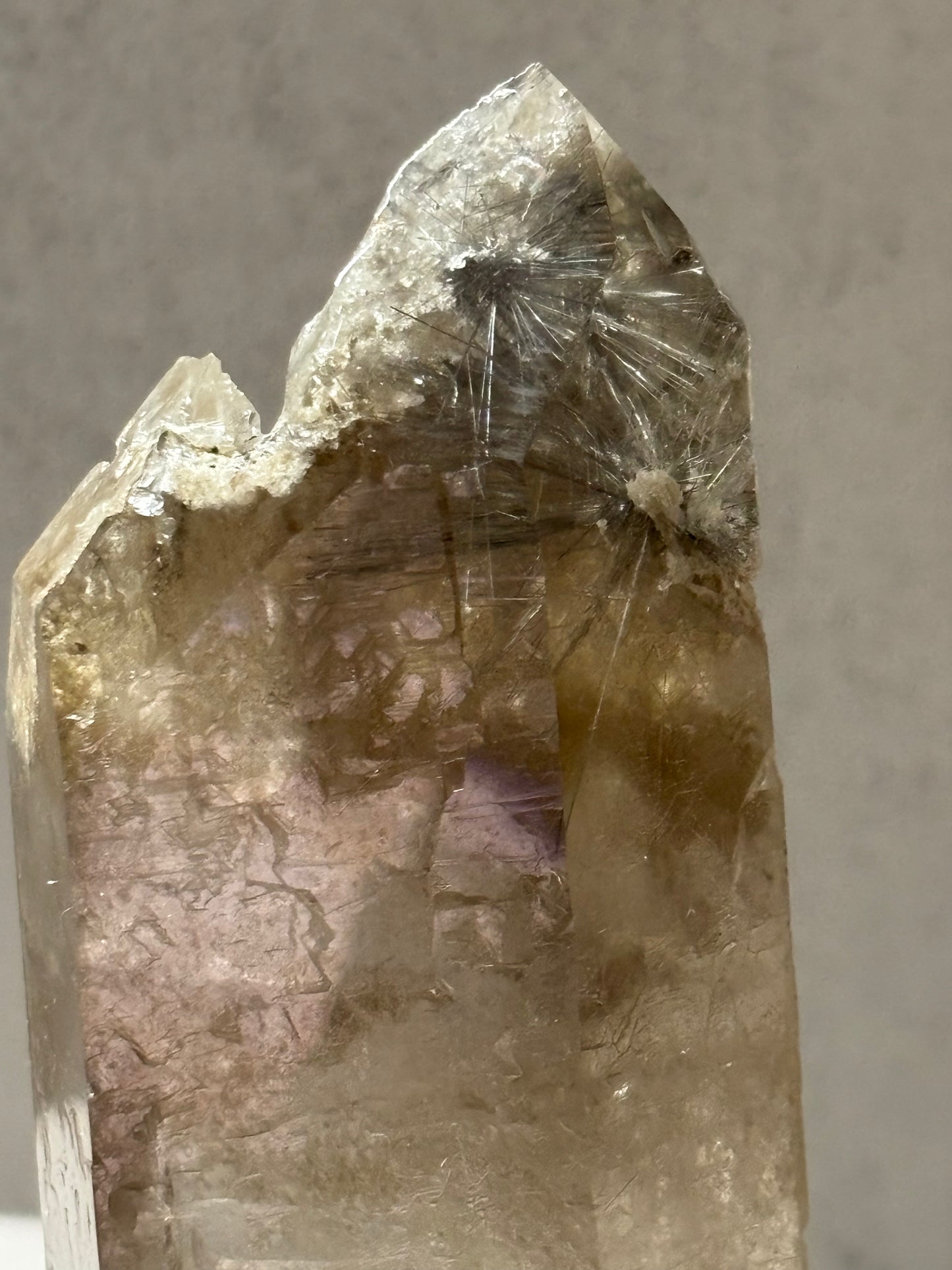 Smokey Cluster w/ Rutile in Point