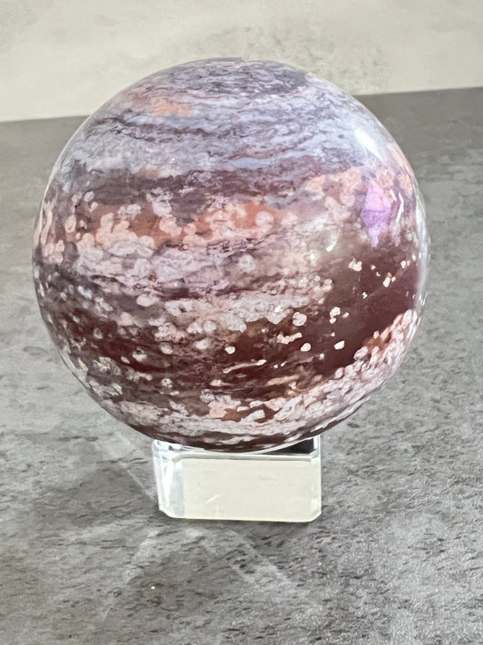 Lilac/Pink Cosmic Jasper Sphere