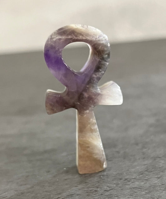 Chevron Amethyst Ankh