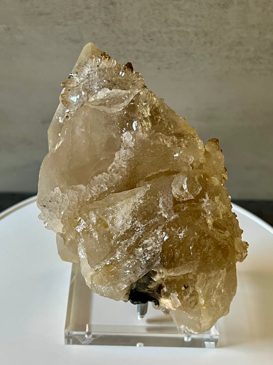 Crystallized Rose Quartz w/ Tourmaline