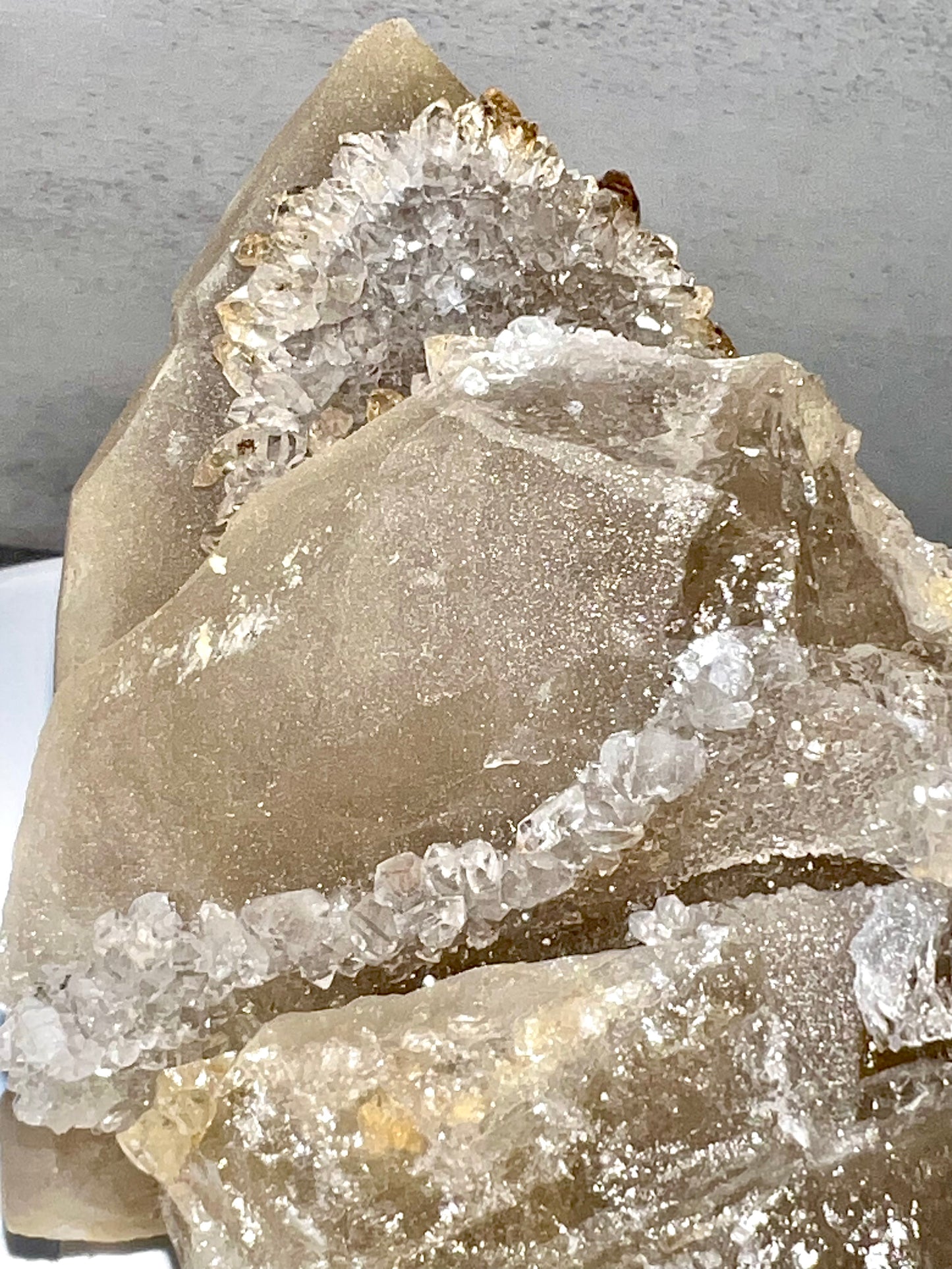 Crystallized Rose Quartz w/ Tourmaline