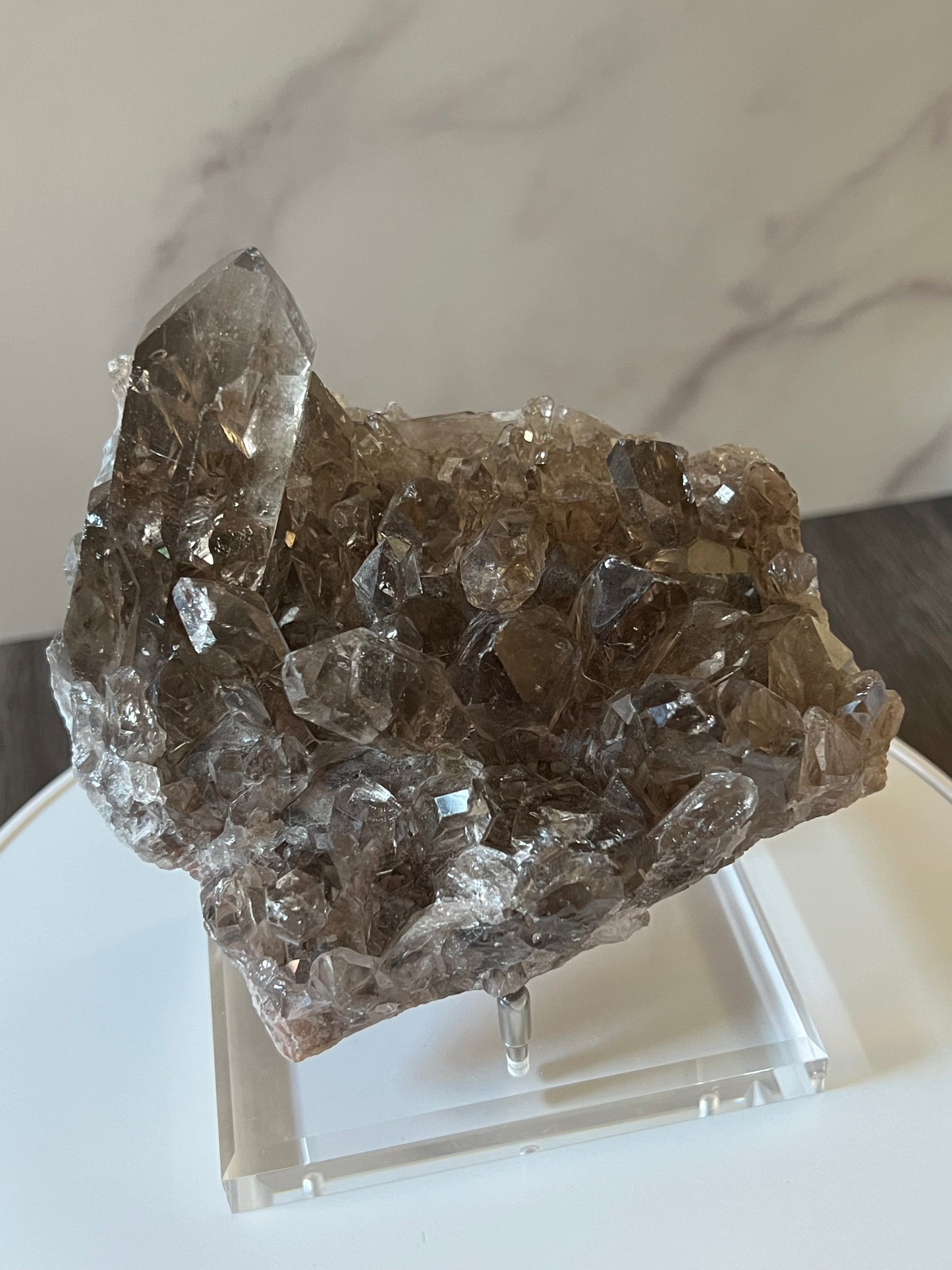 Pale Smokey Quartz Cluster (d)