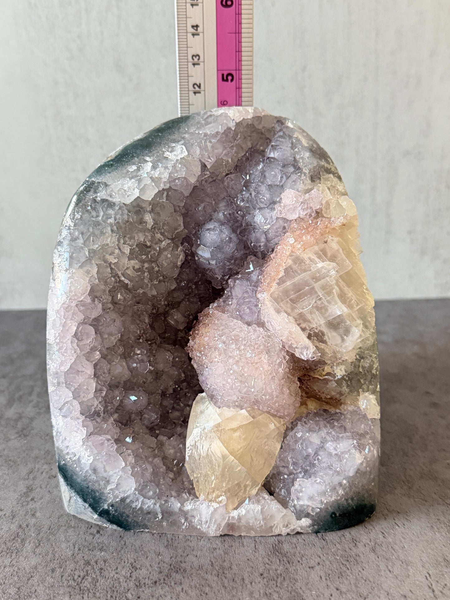 Amethyst Freeform with Calcite