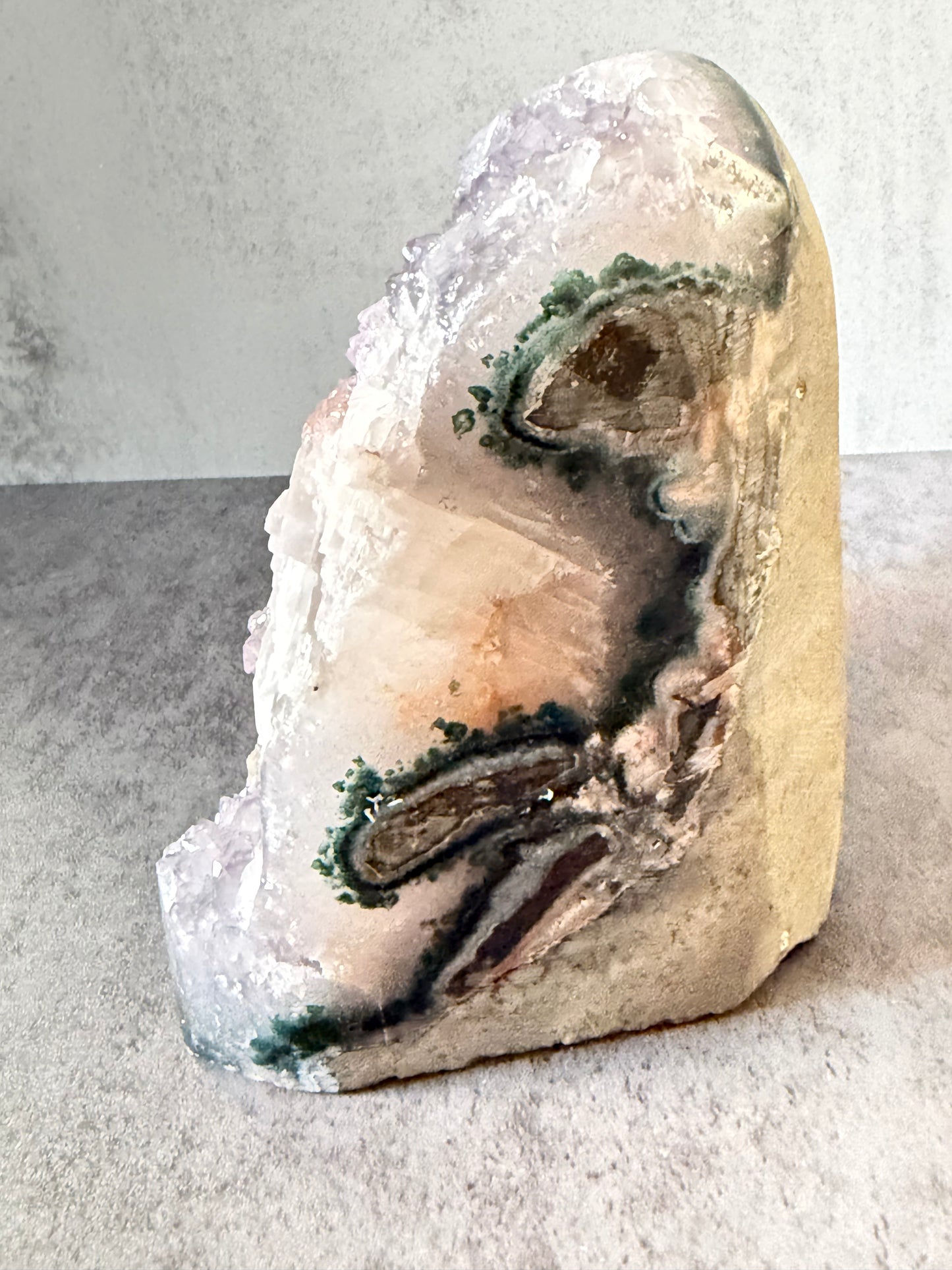 Amethyst Freeform with Calcite