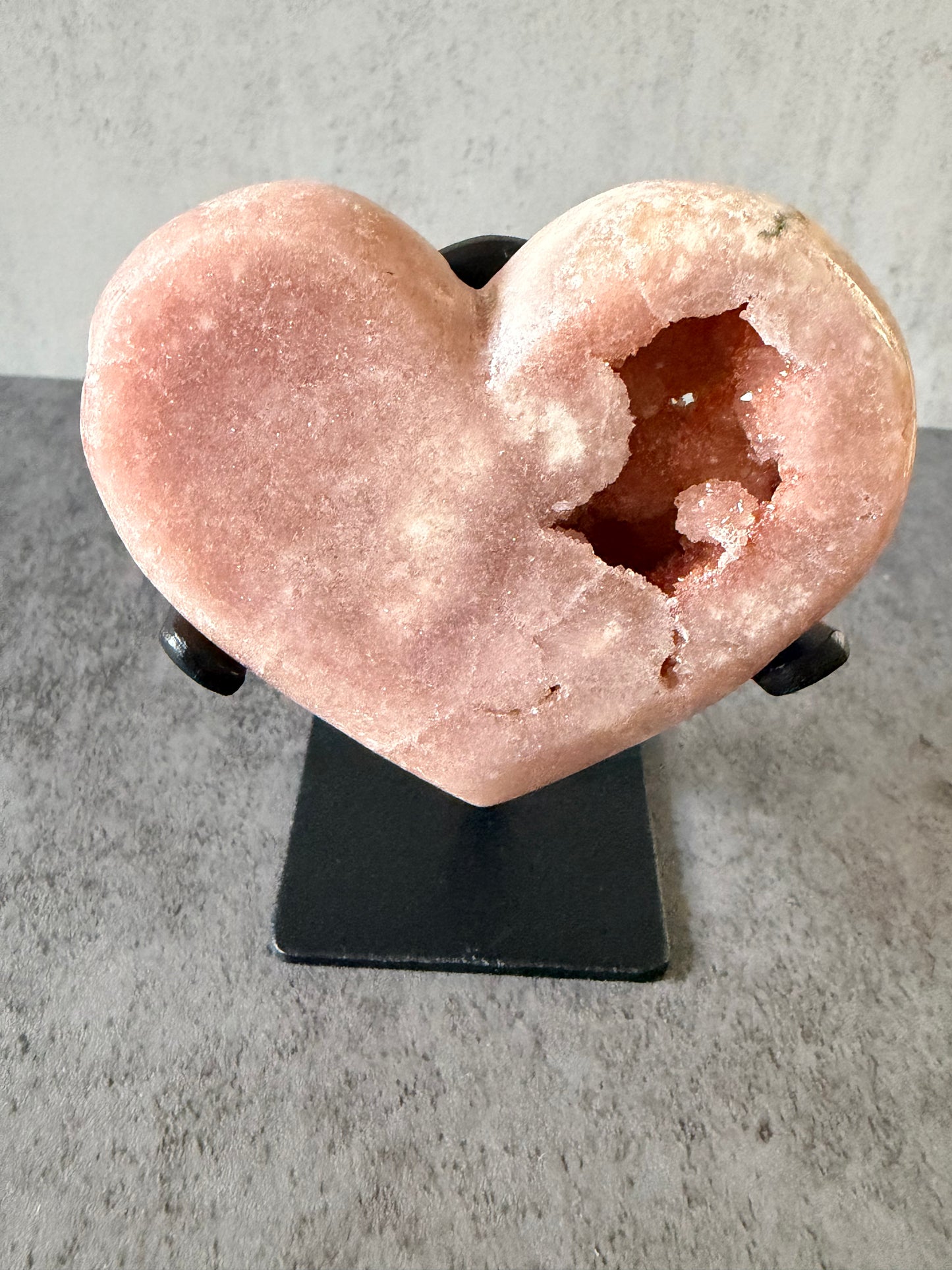 Baby Pink Amethyst Heart