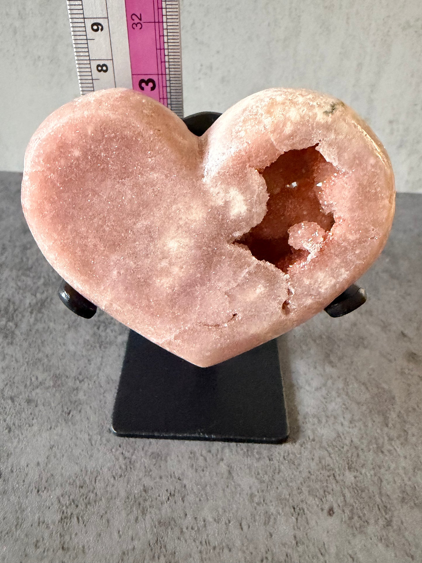 Baby Pink Amethyst Heart