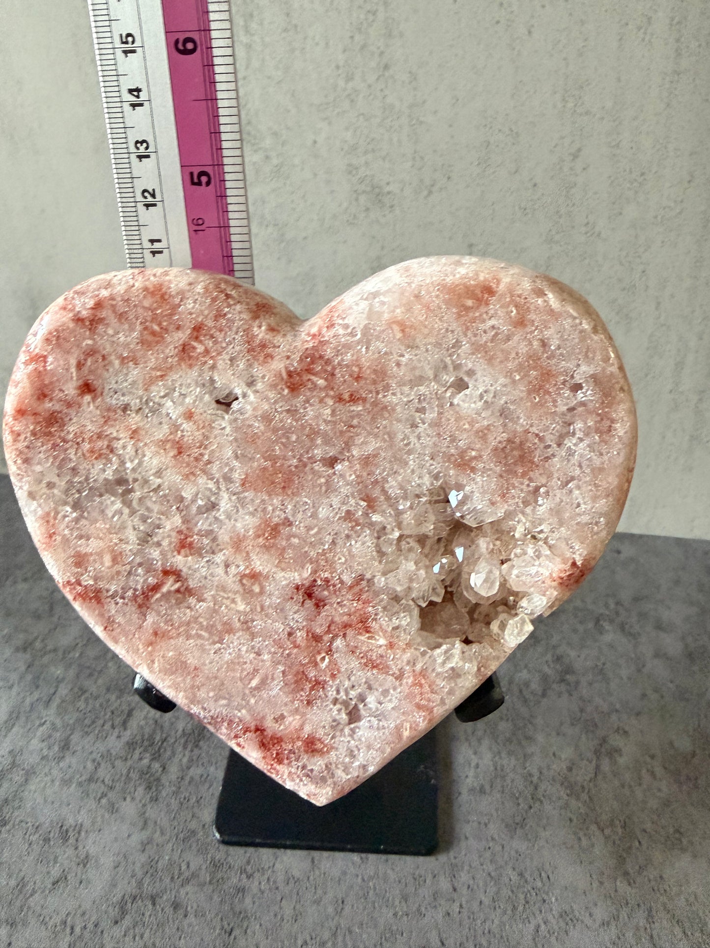 Pink Amethyst with Hematite