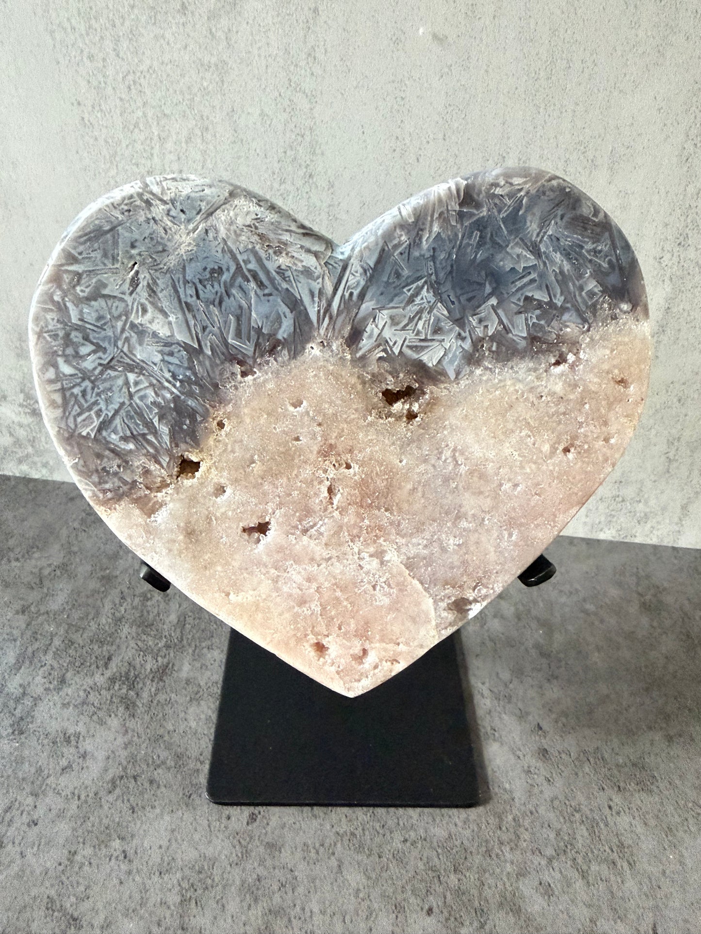 Ombre Pink Amethyst with Rutile