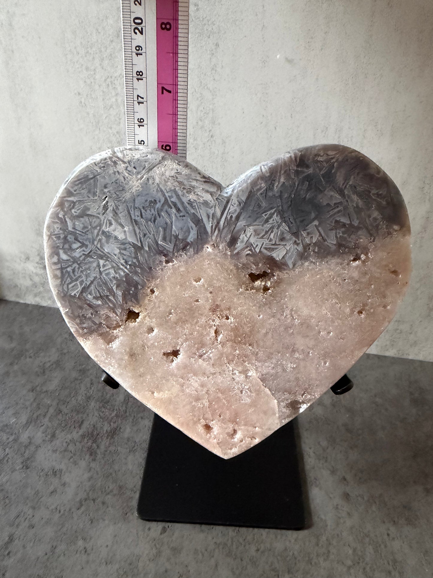 Ombre Pink Amethyst with Rutile