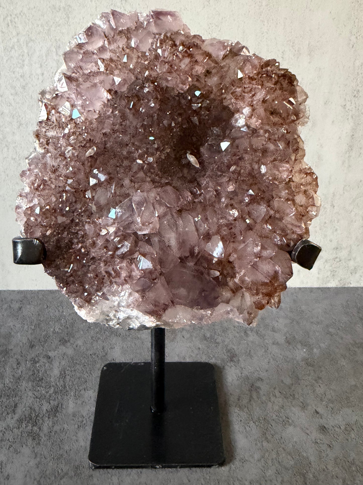 Mauve Amethyst on Stand