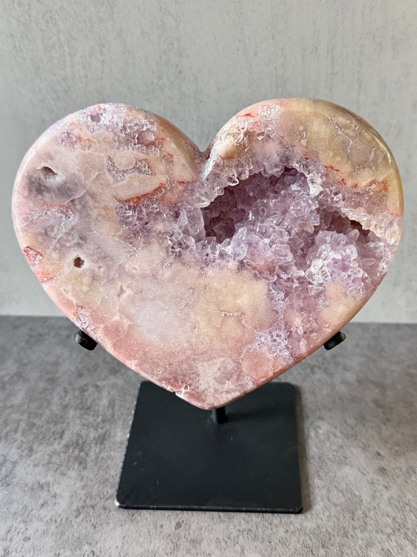 Flower Amethyst Heart