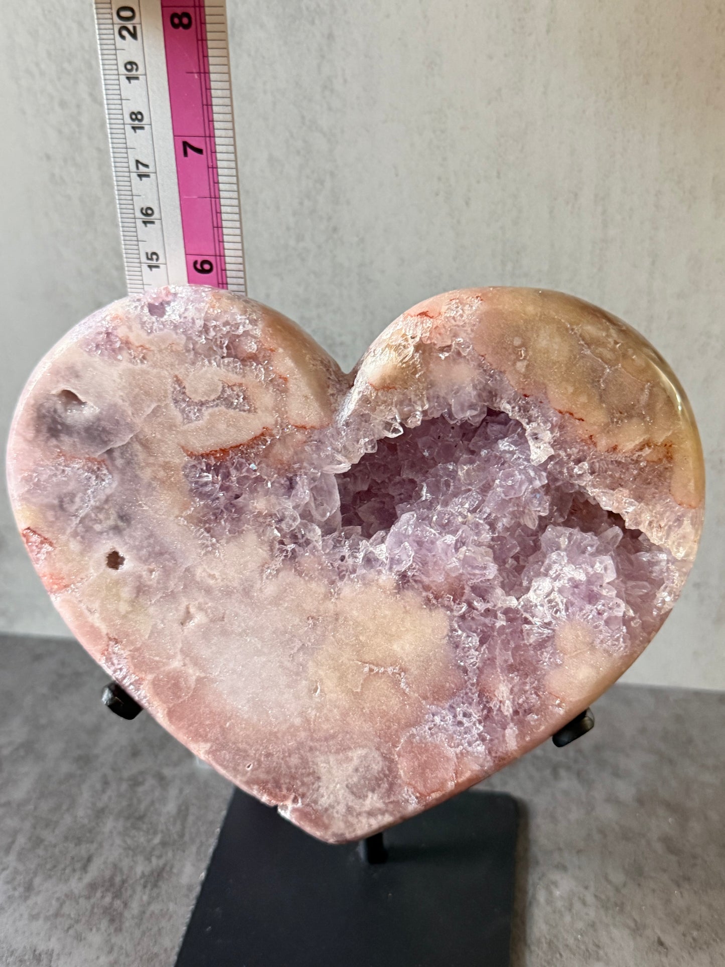 Flower Amethyst Heart