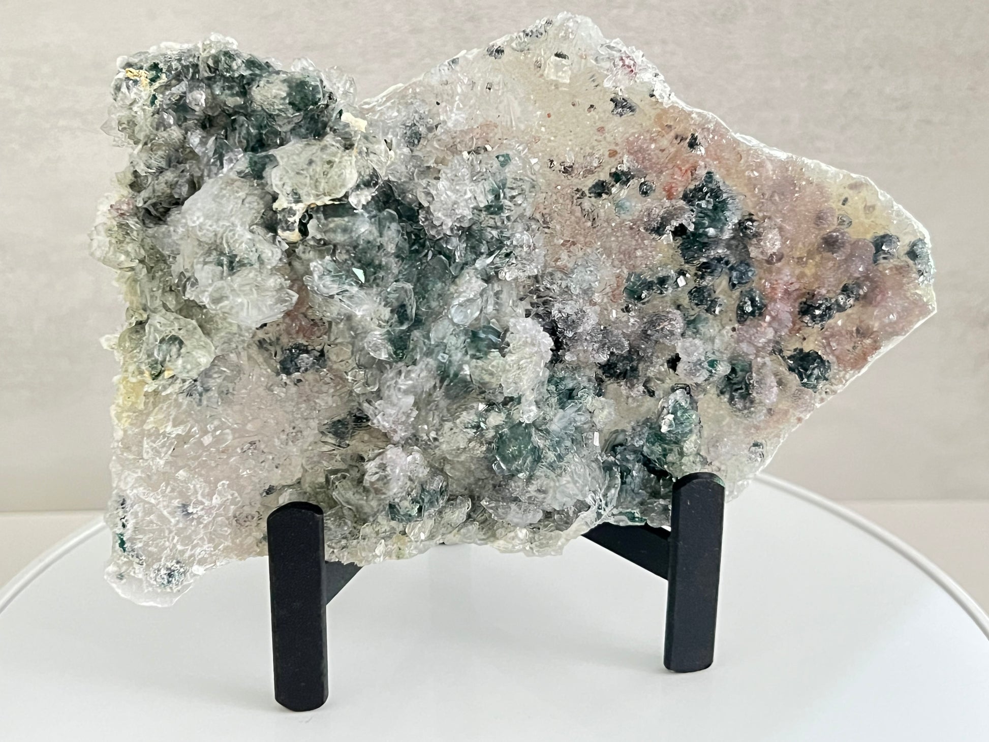 Mineral sample on a white background