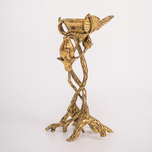 Bohemian Rose Bud Sphere Stand (Gold)