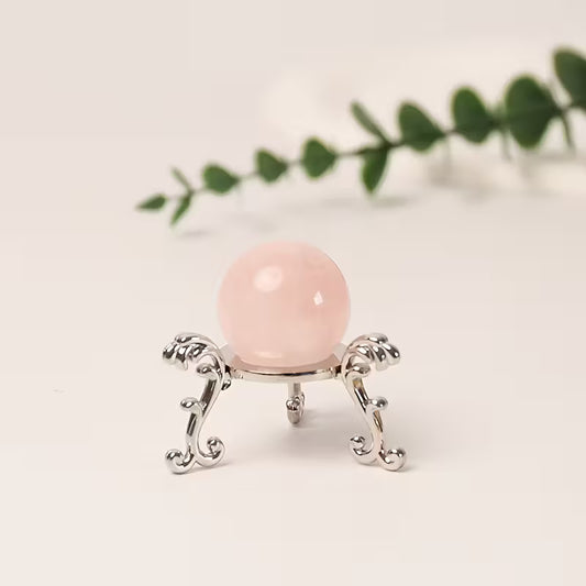 Vintage Metal Sphere Stand (Silver)