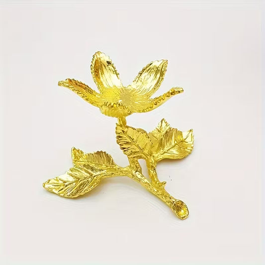 Flower Leaf Sphere Holder (Gold)