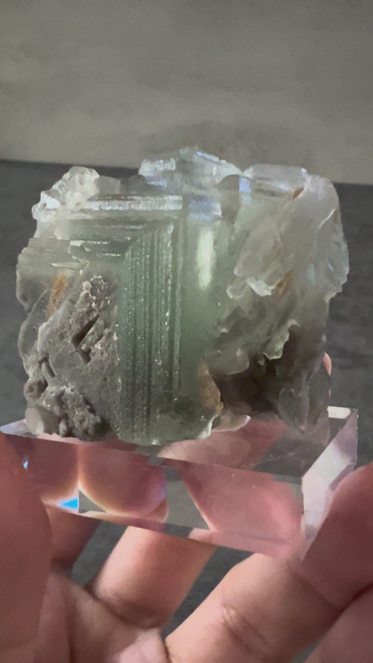 Swiss Fluorite on base