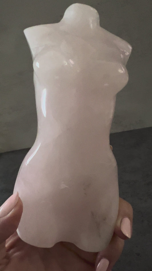 Soft Pink Rose Quartz Goddess
