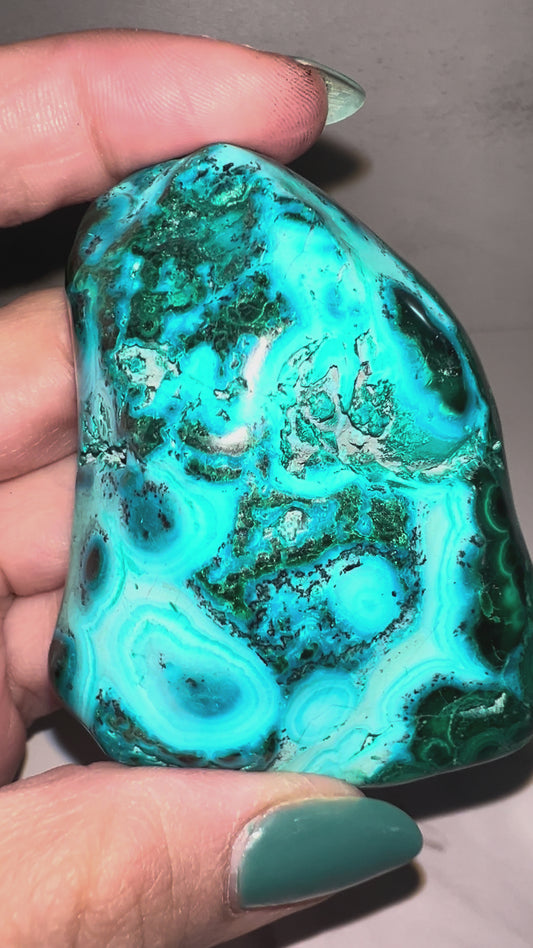 Chrysocolla w/ Malachite Border